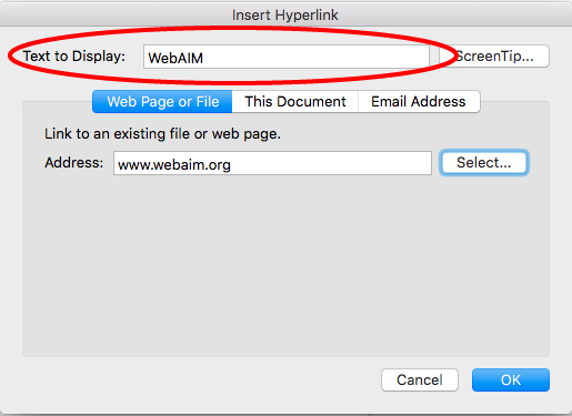 How to insert hyper links in html
